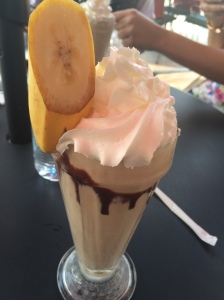 Peanut Butter and Banana Milkshake, Chilli's, UAE