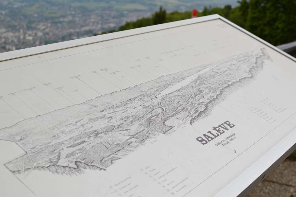 Mont Saleve Map, Geneva, Switzerland