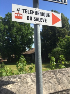 Signpost,Telepherique Saleve, France