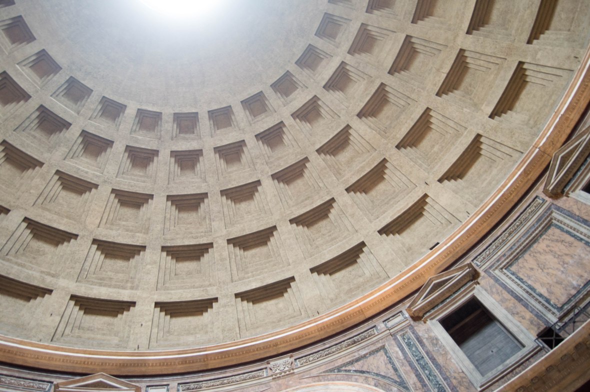 Pantheon Ceiling, Rome, Italy