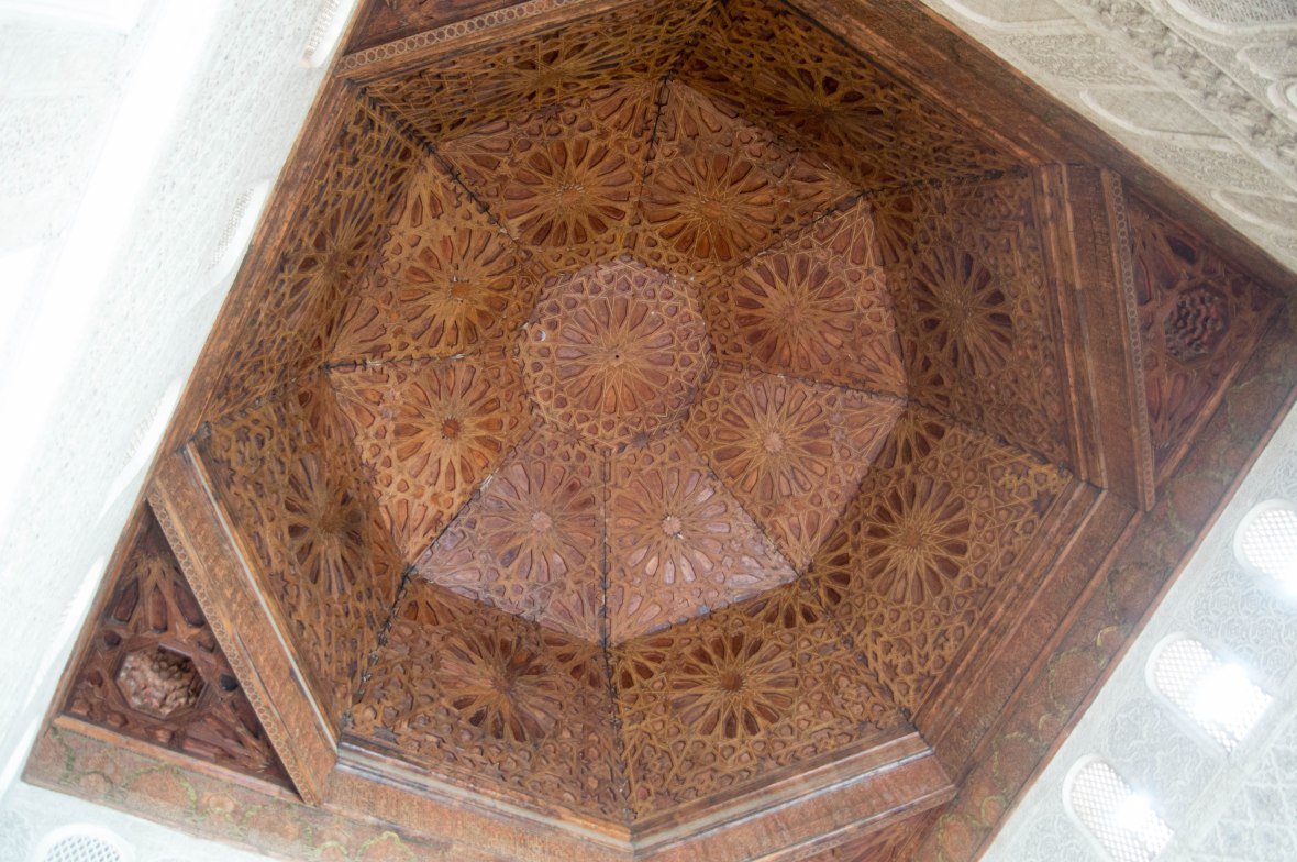 Ceiling, Ben Youssef Madrasa, Marrakech, Morocco