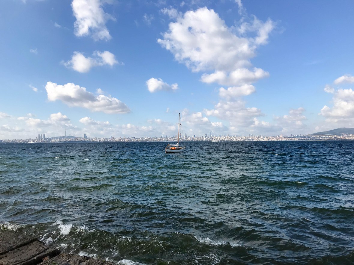 views from kınalıada, adalar, princes islands, istanbul, turkey