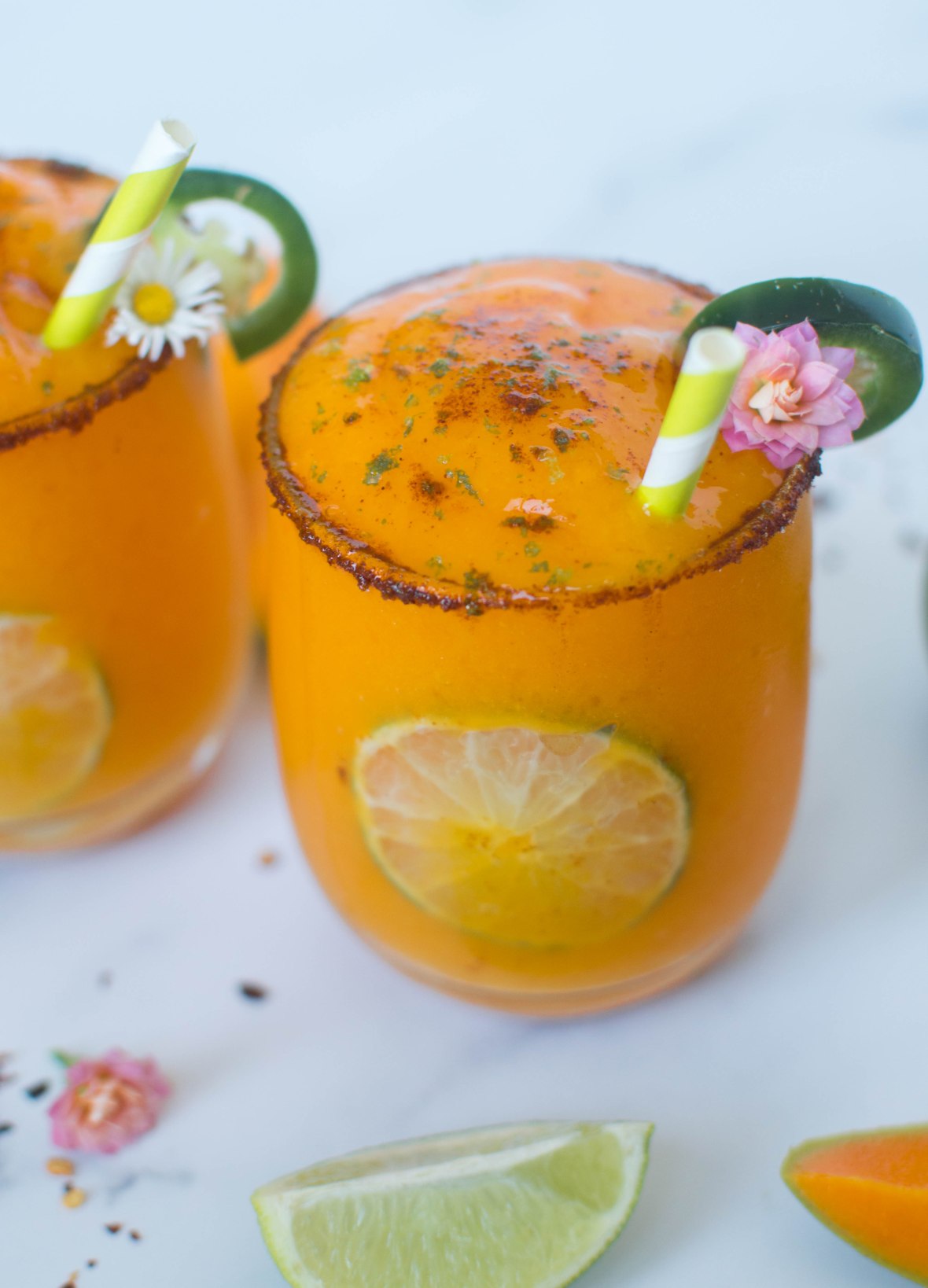 Mango, Jalepeno And Lime Frozen Mocktail - Kay's Kitchen