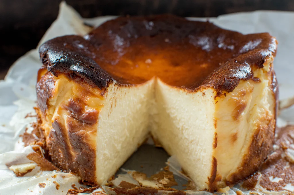 Burnt Basque Cheesecake Recipe - Kay's Kitchen